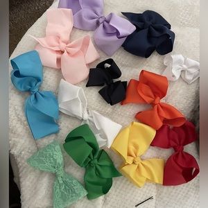 12 Grosgrain girls bows